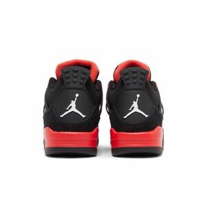 Jordan 4 Retro GS 'Red Thunder' Black and Red